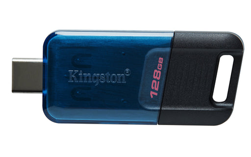 EAN 0740617330601 - Kingston Technology DataTraveler 80 M unidad flash USB 128 GB USB Tipo C 3.2 Gen 1 (3.1 Gen 1) Negro, Azu imagen 2