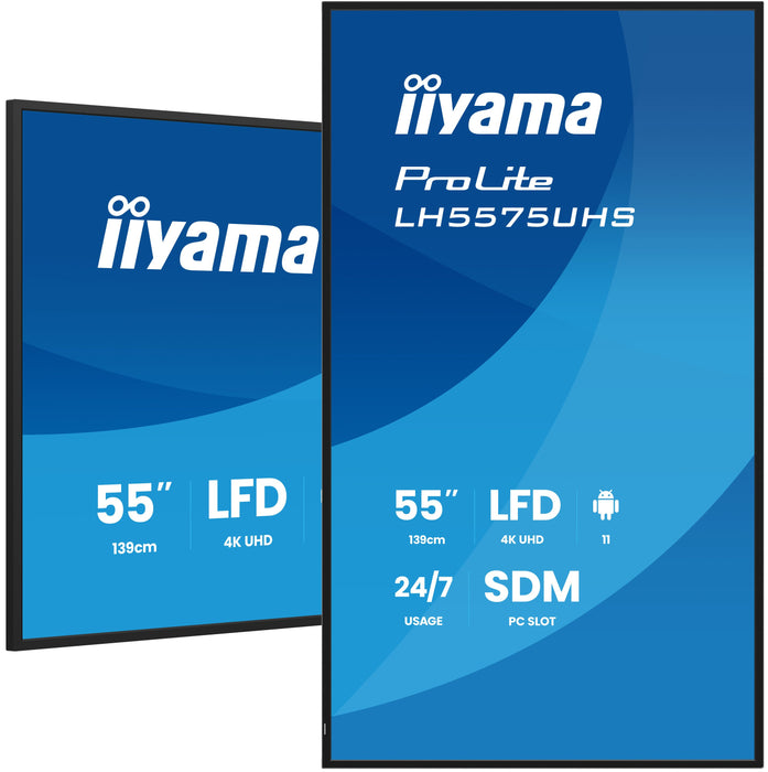 EAN 4948570125258 - iiyama LH5575UHS-B2AG pantalla de señalización Pantalla plana para señalización digital 138,7 cm (54.6")  imagen 5