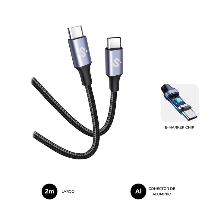 EAN 8436586743581 - SUBBLIM SUBCAB-C10002 cable USB USB 2.0 USB C Negro imagen 1