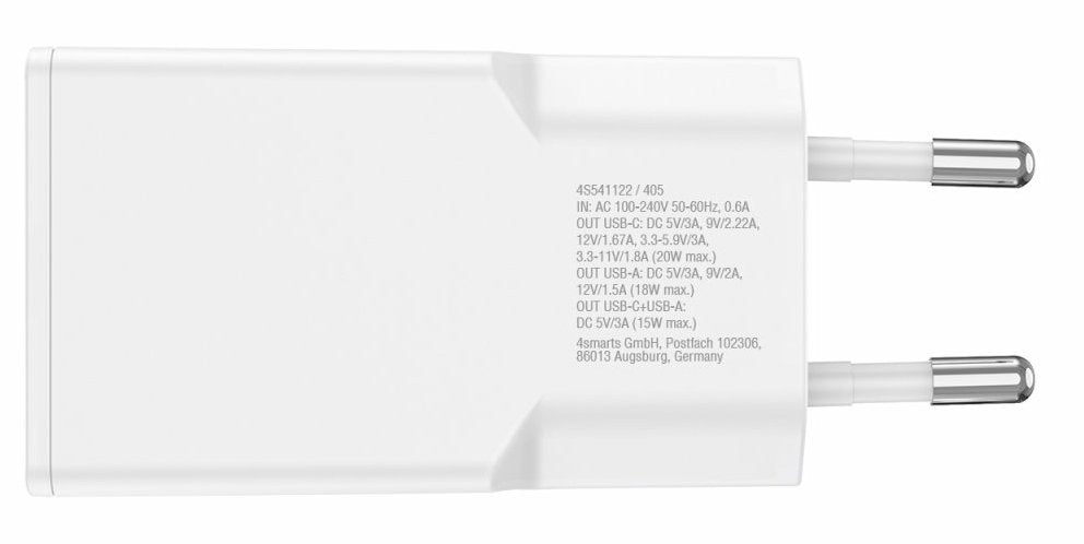 EAN 4252011909001 - 4smarts 541122 cargador de dispositivo móvil Smartphone, Tableta Blanco Corriente alterna Carga rápida In imagen 3