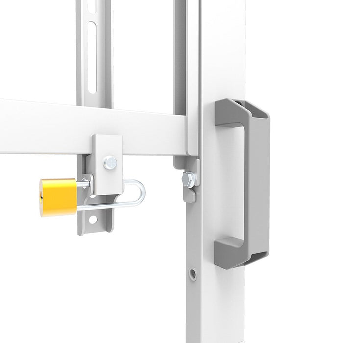 EAN 8717371443245 - Neomounts FL50-575WH1 mueble y soporte para dispositivo multimedia Blanco Carro/soporte de suelo con rued imagen 9