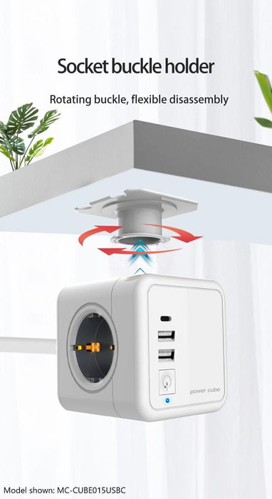 EAN 5704174884767 - Microconnect MC-CUBE015USBC base múltiple 1,5 m 4 salidas AC Interior Blanco imagen 2