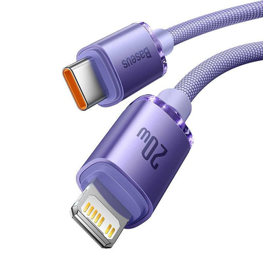 EAN 6932172602765 - Baseus Crystal Shine cable de teléfono móvil Púrpura 1,2 m USB C Lightning imagen 2