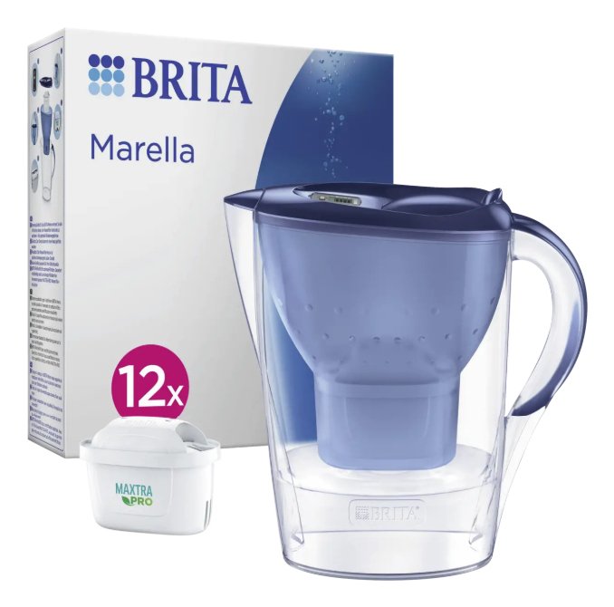 EAN 4006387127978 - Brita Marella Filtro potabilizador portátil 2,4 L Azul, Transparente imagen 1