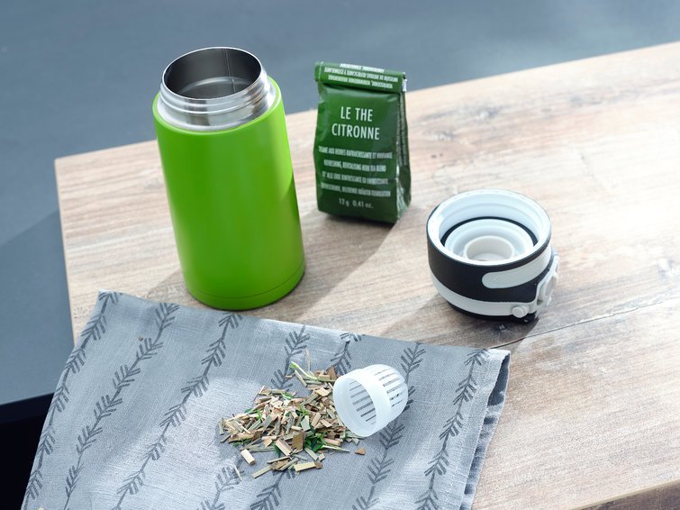 EAN 4006501032492 - Leifheit 03249 taza de viaje 350 ml Negro, Verde Acero inoxidable imagen 5