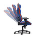 EAN 8713439257427 - Trust GXT 721SM Ruya Pro Silla para videojuegos universal Asiento acolchado Azul, Rojo imagen 5