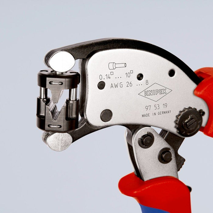 EAN 4003773088097 - Knipex 97 53 19 crimpadora Herramienta para prensar Negro, Azul, Rojo imagen 13
