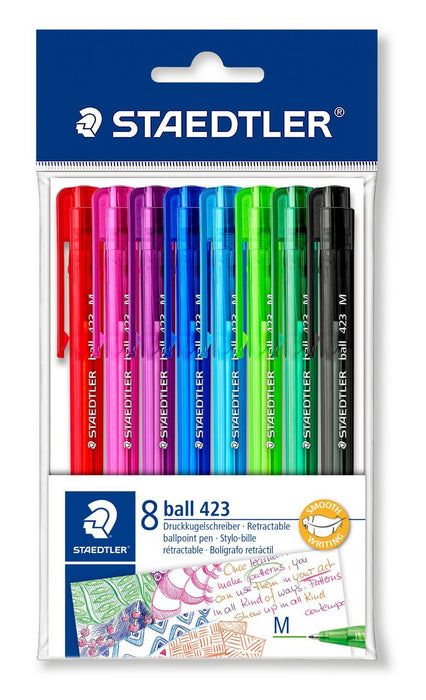 EAN 4007817423097 - Staedtler 42335MPB8 bolígrafo Negro, Azul, Verde, Magenta, Rojo, Violeta Bolígrafo de punta retráctil con imagen 1