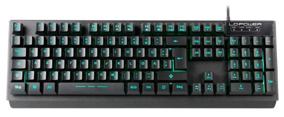 EAN 4260070126130 - LC-Power LC-KEY-4B-LED teclado Hogar USB QWERTZ Alemán Negro imagen 1