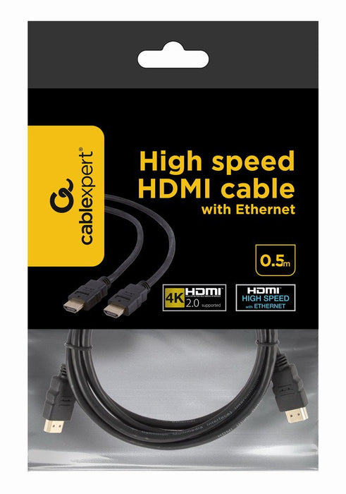 EAN 8716309075022 - Gembird CC-HDMI4-0.5M cable HDMI 0,5 m HDMI tipo A (Estándar) Negro imagen 5