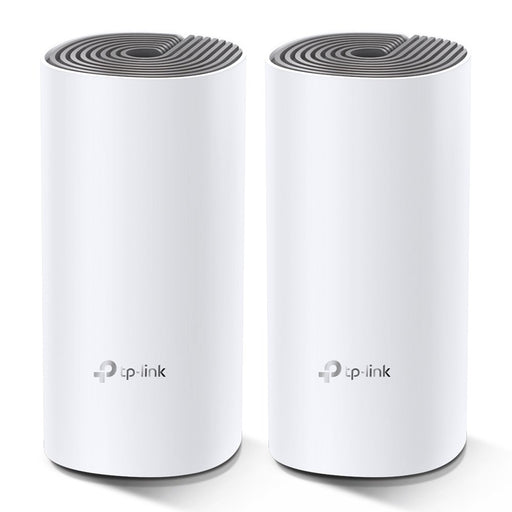 EAN 6935364085278 - TP-Link Deco E4 (2-pack) Doble banda (2,4 GHz / 5 GHz) Wi-Fi 5 (802.11ac) Blanco, Gris Interno imagen 1