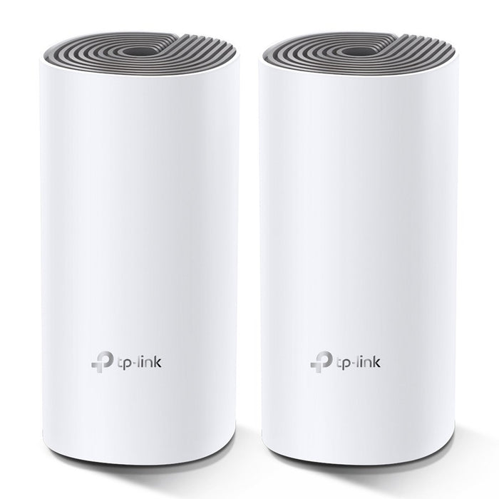 EAN 6935364085278 - TP-Link Deco E4 (2-pack) Doble banda (2,4 GHz / 5 GHz) Wi-Fi 5 (802.11ac) Blanco, Gris Interno imagen 1