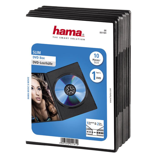 EAN 4007249511812 - Hama DVD Slim Box 10, Black 1 discos Negro imagen 2