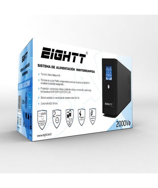 EAN 8425402170823 - Eightt ES2000 sistema de alimentación ininterrumpida (UPS) En espera (Fuera de línea) o Standby (Offline) imagen 2