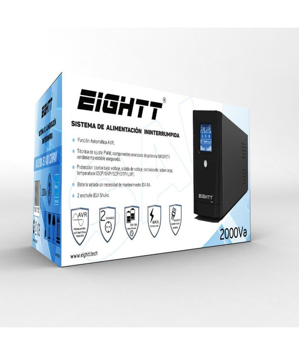 EAN 8425402170823 - Eightt ES2000 sistema de alimentación ininterrumpida (UPS) En espera (Fuera de línea) o Standby (Offline) imagen 2