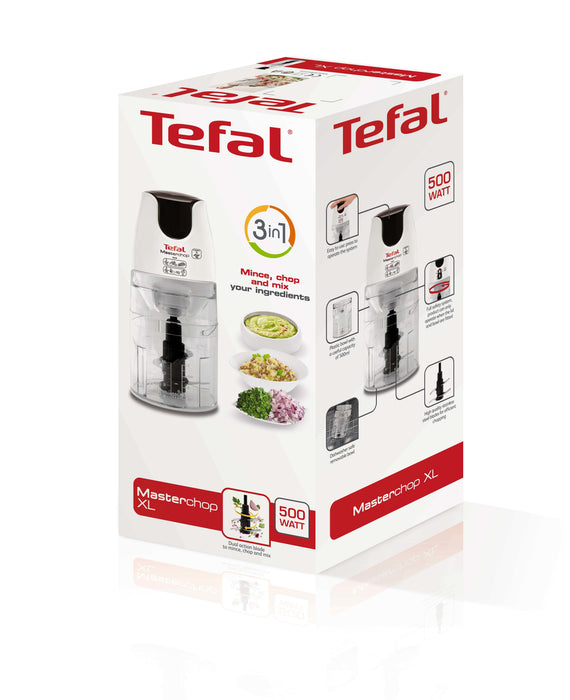 EAN 3045386370702 - Tefal MB450B picadora eléctrica de alimentos 0,5 L 500 W Transparente, Blanco imagen 7