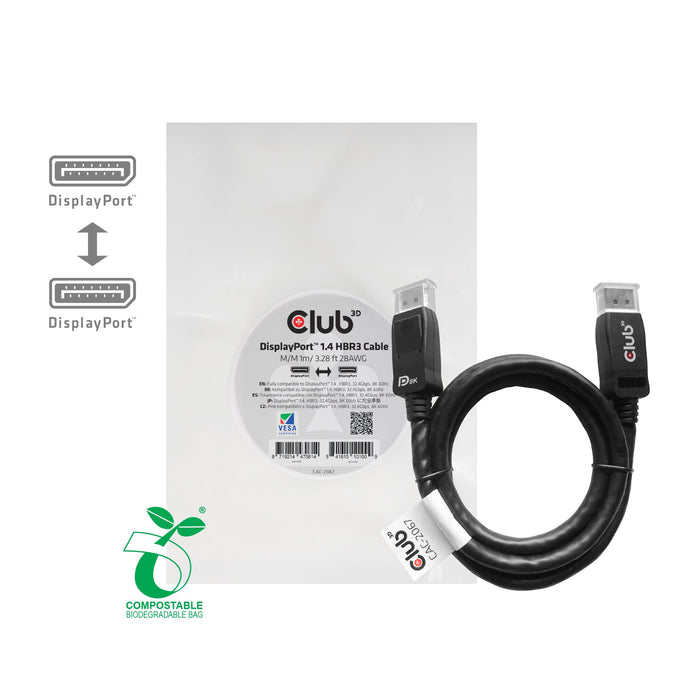 EAN 8719214470814 - CLUB3D CAC-2067 cable DisplayPort 1 m Negro imagen 1