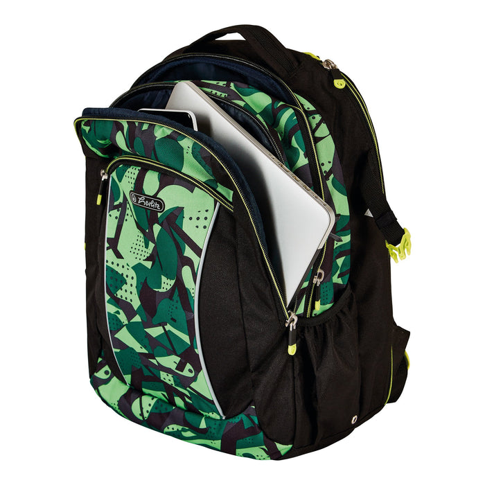 EAN 4008110283173 - Herlitz Ultimate Camo mochila Mochila escolar Negro, Verde Poliéster imagen 9