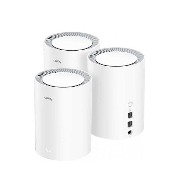 EAN 6971690792824 - Cudy M1800 3-pack Doble banda (2,4 GHz / 5 GHz) Wi-Fi 6 (802.11ax) Blanco 1 Interno imagen 1