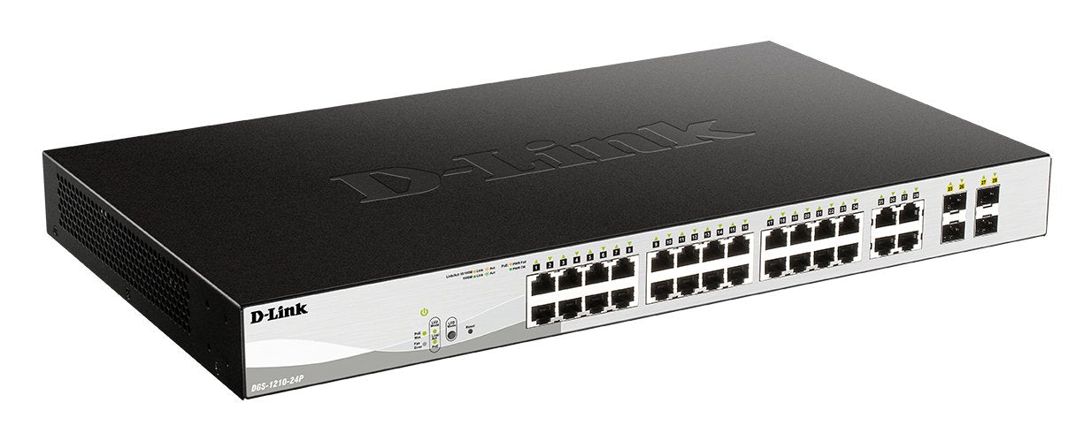 EAN 0790069391965 - D-Link DGS-1210-24P switch Gestionado L2 Gigabit Ethernet (10/100/1000) Energía sobre Ethernet (PoE) Negr imagen 1