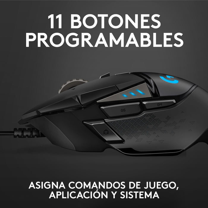 EAN 5099206080270 - Logitech G 910-005471 ratón Juego mano derecha USB tipo A Óptico 25600 DPI imagen 16
