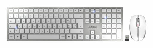 EAN 4025112095283 - CHERRY JD-9100CH-1 teclado Ratón incluido Hogar / Oficina RF Wireless + Bluetooth QWERTZ Suizo Plata, Bla imagen 1