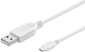 EAN 5711783351801 - Microconnect USBABMICRO0,60W cable USB USB 2.0 0,6 m USB A Micro-USB B Blanco imagen 1