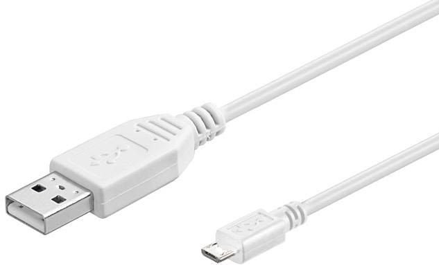EAN 5711783351801 - Microconnect USBABMICRO0,60W cable USB USB 2.0 0,6 m USB A Micro-USB B Blanco imagen 1