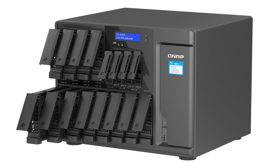 EAN 4711103083178 - QNAP TS-1655 NAS Torre Intel Atom® C5125 8 GB DDR4 0 TB QNAP Turbo System Negro imagen 2