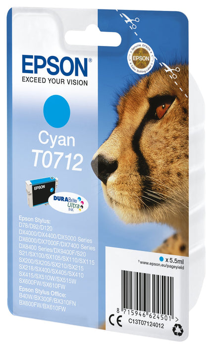 EAN 5057454503538 - Epson T0712 cartucho de tinta 1 pieza(s) Original Rendimiento estándar imagen 2