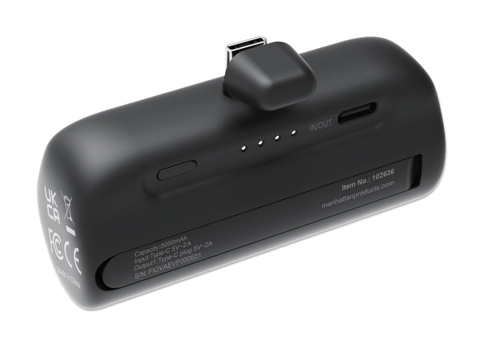 EAN 0766623102636 - Manhattan 102636 batería externa Ión de litio 5000 mAh Negro imagen 6