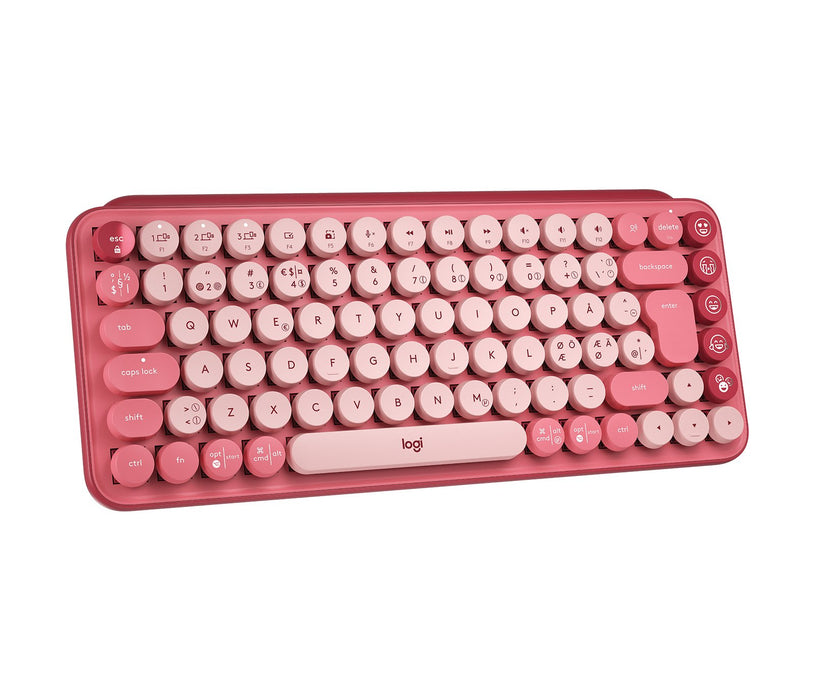 EAN 5099206101623 - Logitech 920-010733 teclado Universal RF Wireless + Bluetooth QWERTY Nórdico Borgoña, Rosa, Rosa imagen 4