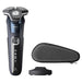 EAN 8720689008037 - Philips SHAVER Series 5000 S5885/35 afeitadora Máquina de afeitar de rotación Recortadora Negro, Azul imagen 1