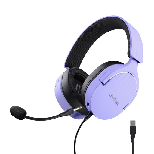 EAN 8713439253030 - Trust GXT 490P FAYZO Auriculares Alámbrico Diadema Juego USB tipo A Negro, Púrpura imagen 1