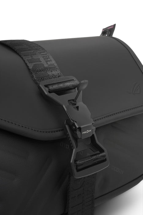 EAN 4711387814796 - ASUS BC3004 ROG SLASH SLING BAG 4.0 cuero PU, Poliéster Negro imagen 9