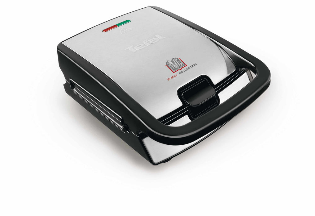 EAN 3045386371204 - Tefal SW854D sandwichera 700 W Negro, Acero inoxidable imagen 2