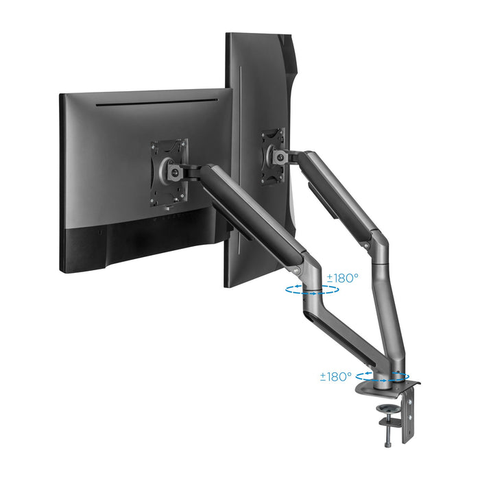 EAN 8433281011809 - TooQ DB4132TNR-G soporte para monitor 81,3 cm (32") Escritorio Negro imagen 4