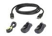 EAN 4719264647338 - ATEN 2L-7D03UDPX4 cable para video, teclado y ratón (kvm) Negro imagen 1