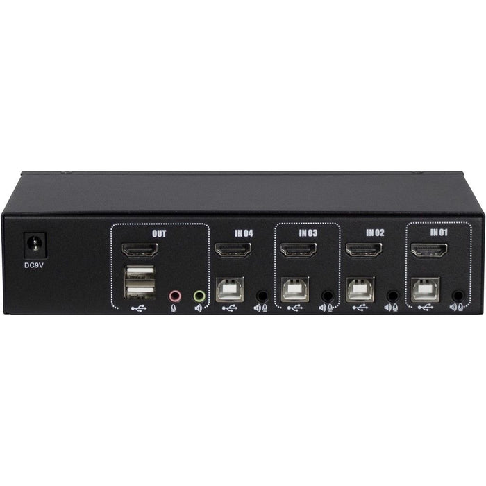 EAN 4260455643443 - Inter-Tech AS-41HA HDMI interruptor KVM Negro imagen 2