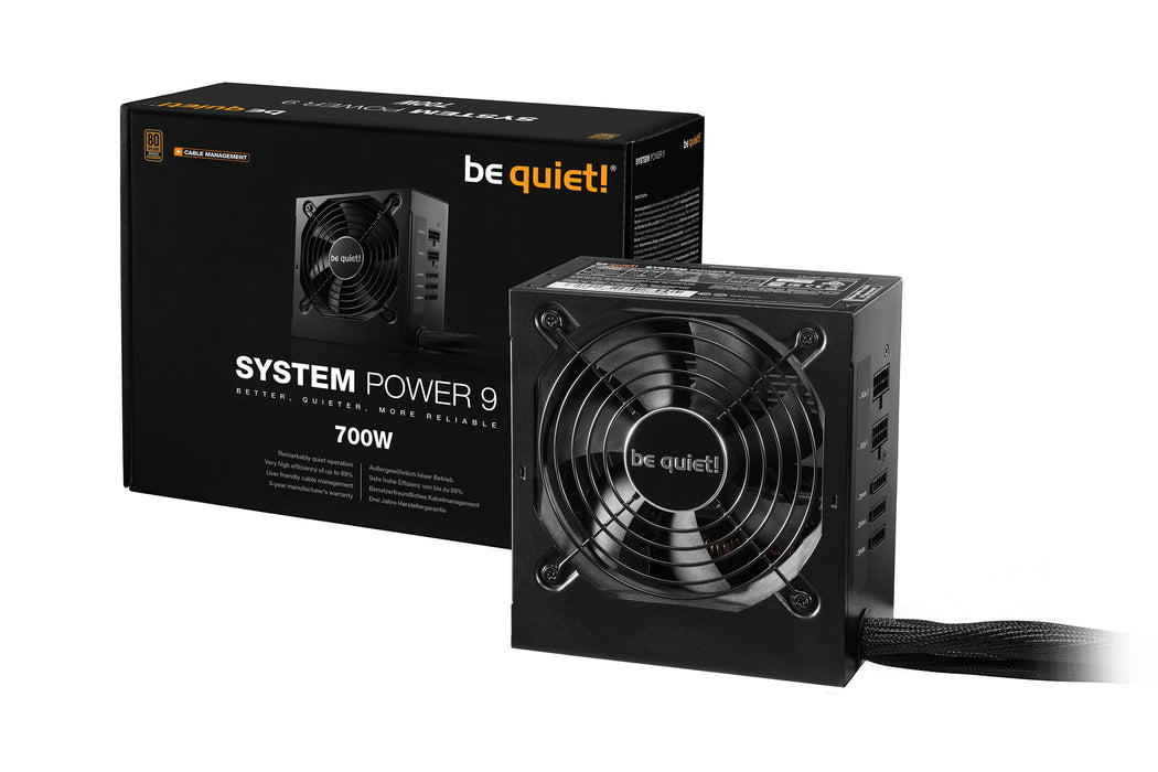 EAN 4260052187241 - be quiet! System Power 9 | 700W CM unidad de fuente de alimentación 20+4 pin ATX ATX Negro imagen 3