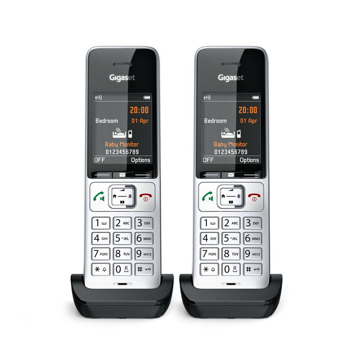 EAN 4250366866079 - Gigaset COMFORT 500HX duo Teléfono DECT/analógico Identificador de llamadas Negro, Plata imagen 8