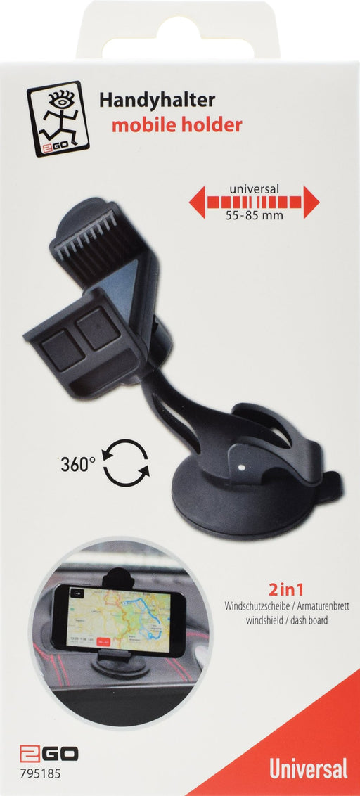 EAN 4010425951852 - 2GO 795185 soporte Soporte pasivo Teléfono móvil/smartphone, Navegante Negro imagen 2