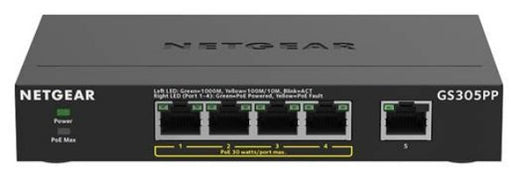 EAN 0606449164916 - NETGEAR GS305PP No administrado Gigabit Ethernet (10/100/1000) Energía sobre Ethernet (PoE) Negro imagen 2