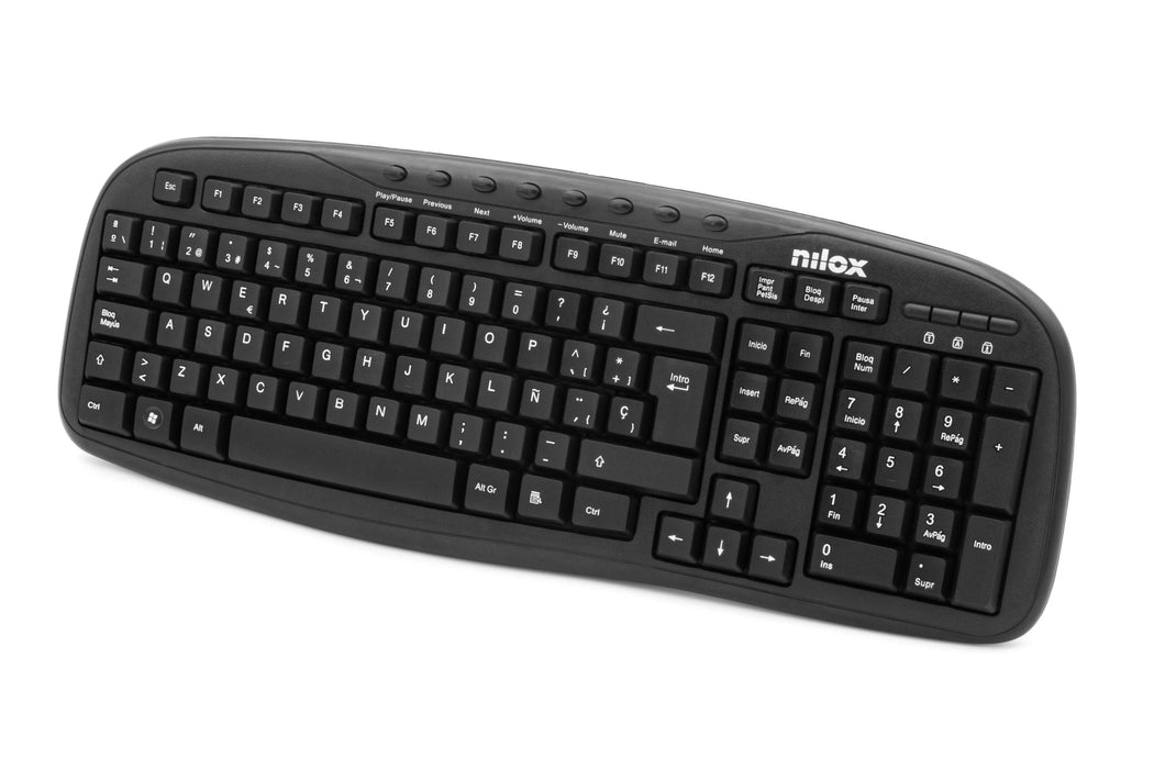 EAN 8436556148484 - Nilox MULTIMEDIA USB ESPANOL teclado Ratón incluido Universal QWERTY Español Negro imagen 3