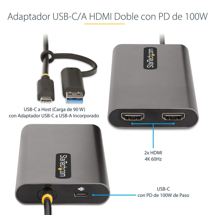 EAN 0065030894579 - StarTech.com 109B-USBC-HDMI Adaptador gráfico USB 3840 x 2160 Pixeles Gris imagen 9