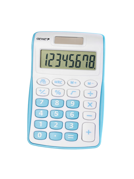 EAN 4015468124928 - Genie 120 B calculadora Bolsillo Pantalla de calculadora Azul, Blanco imagen 1