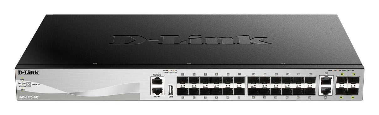EAN 0790069469961 - D-Link DGS-3130-30S/E switch Gestionado L3 10G Ethernet (100/1000/10000) Gris imagen 1