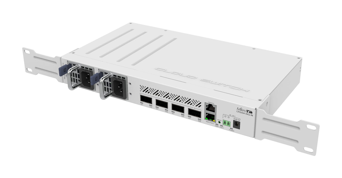 EAN 4752224007407 - Mikrotik CRS504-4XQ-IN switch Gestionado Fast Ethernet (10/100) Energía sobre Ethernet (PoE) Blanco imagen 4