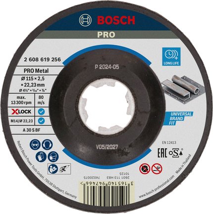EAN 3165140947466 - Bosch 2 608 619 256 disco de diamante 11,5 cm Disco de diamante con borde continuo imagen 1