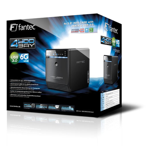 EAN 4250273416954 - Fantec QB-35US3-6G Caja de disco duro (HDD) Negro 3.5" imagen 2